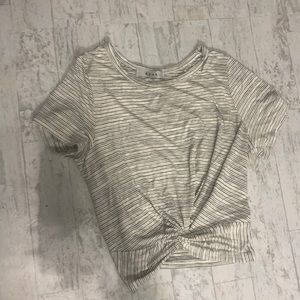 Ties in front crop top